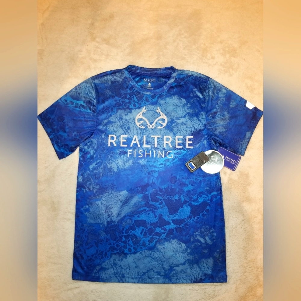 Men's Realtree Pro Series Performance shirt, Size M, Blue